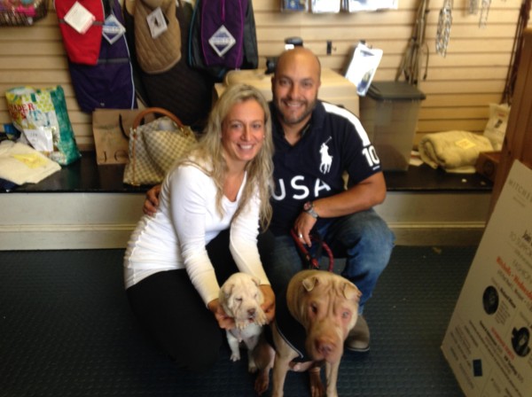 Lewis and his new family!