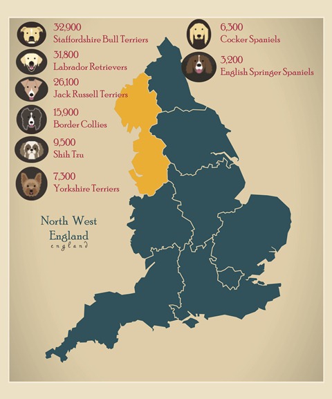Modern Map - England UK