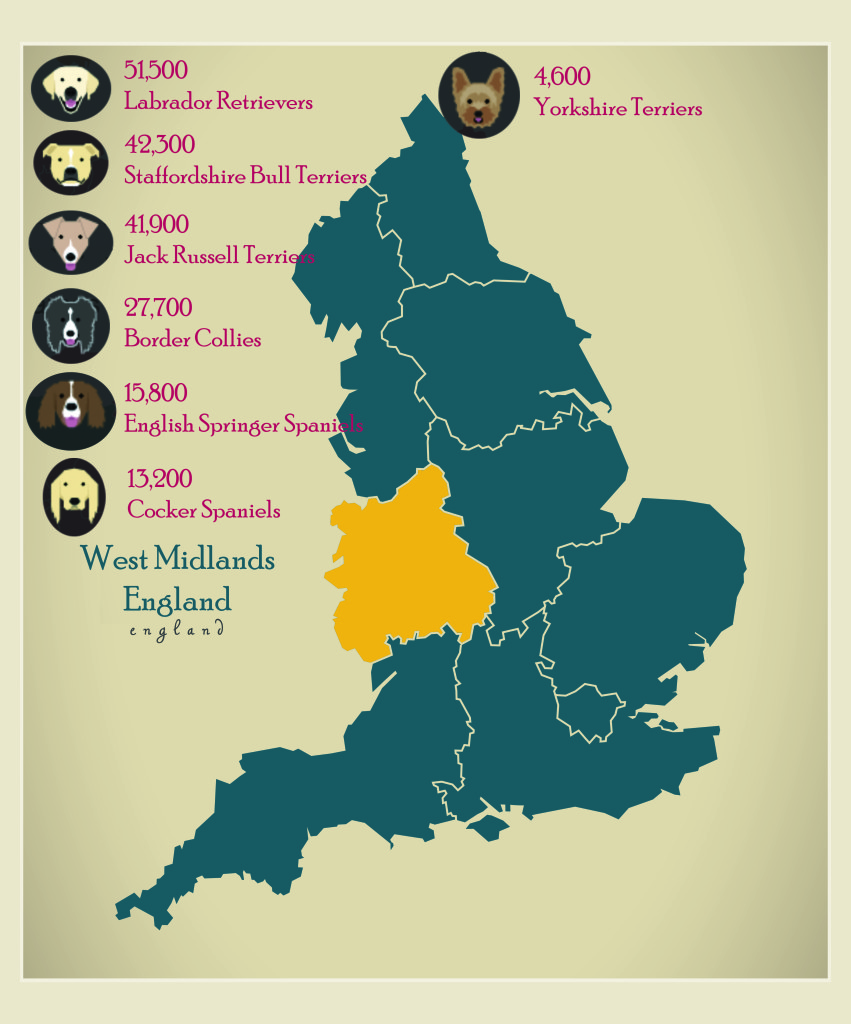 Modern Map - England UK