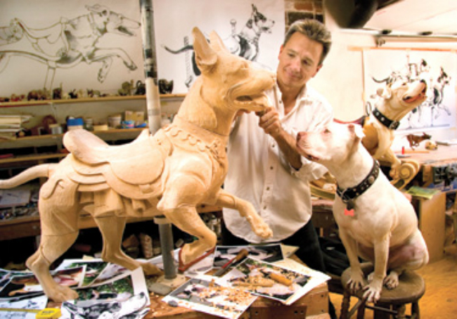 carving dog tim_honky_studio