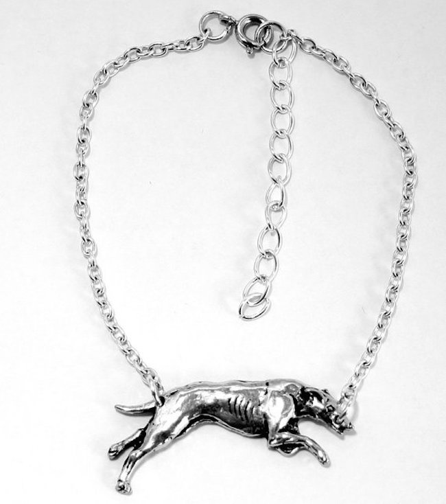 greyhound ankle bracelet