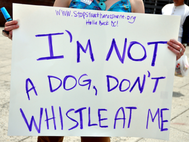 street harassment dog sign dog whistle