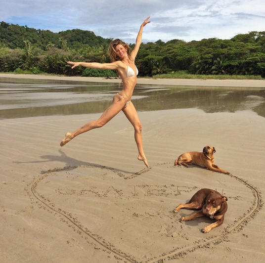 Gisele with dogs