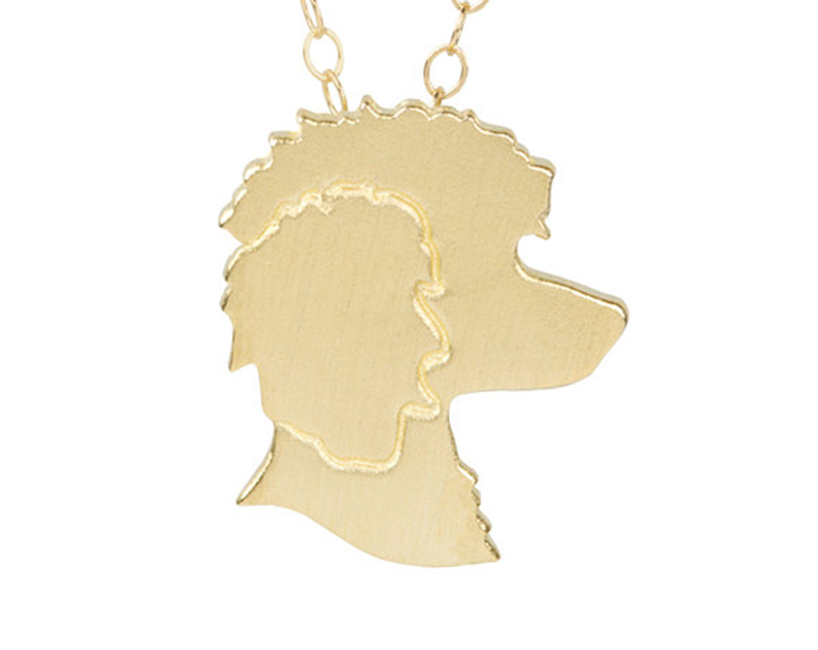 Gold Plated Poodle Necklace