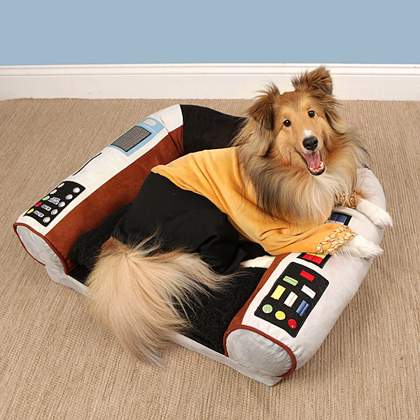 star_trek_captains_chair_dog_bed_in_use