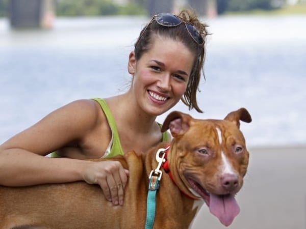 Kelsey and Sunny near the Ohio River where Sunny was thrown eighty feet off of the Clark Memorial Bridge