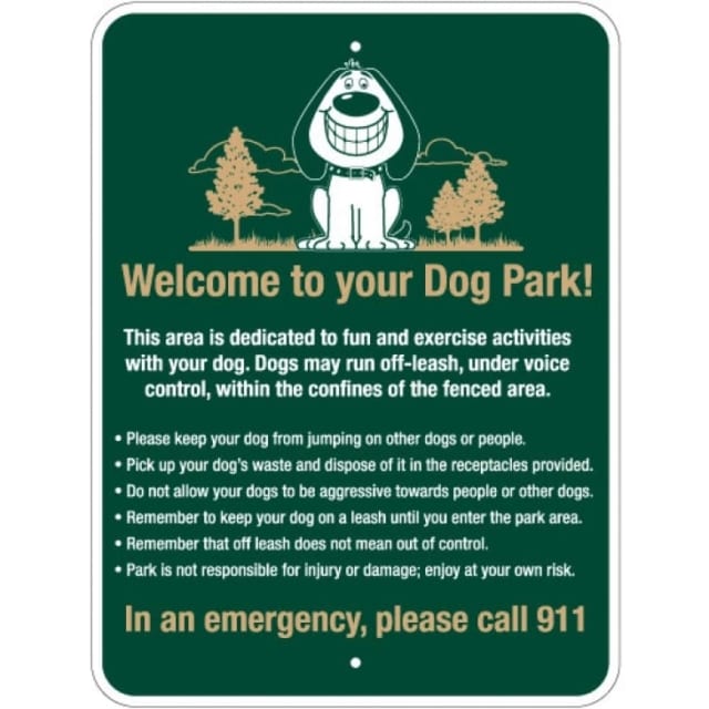 dog park rules