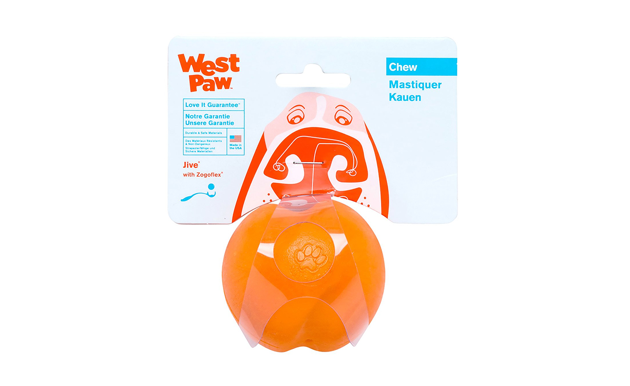 West Paw Design Jive Zogflex Durable Ball Dog Chew, $15.95