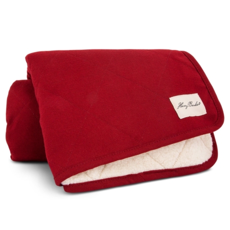 red herringbone dog blanket