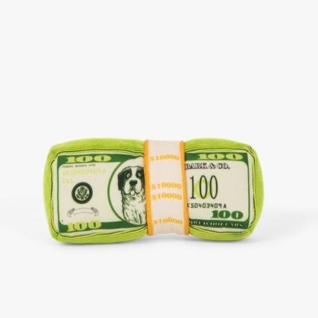 bark box money stack toy