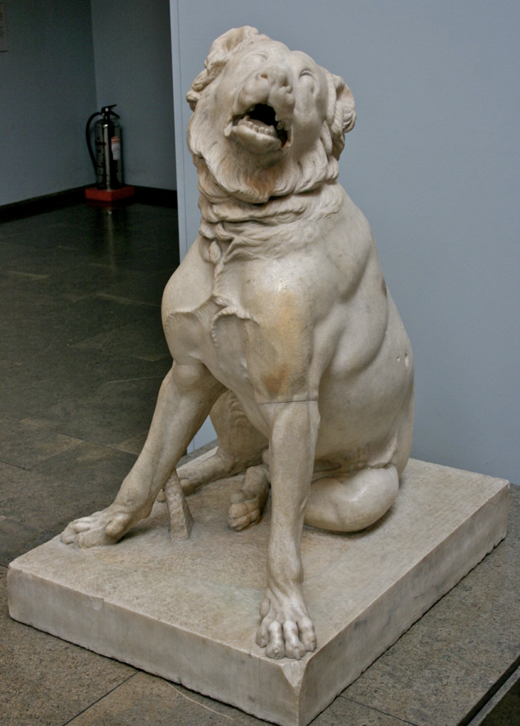 The Molossus, a large breed of dog from ancient Rome.