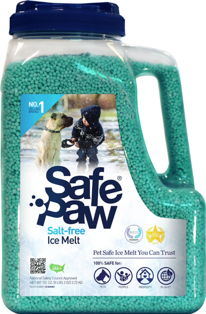 Safe Paw brand pet safe ice-melt