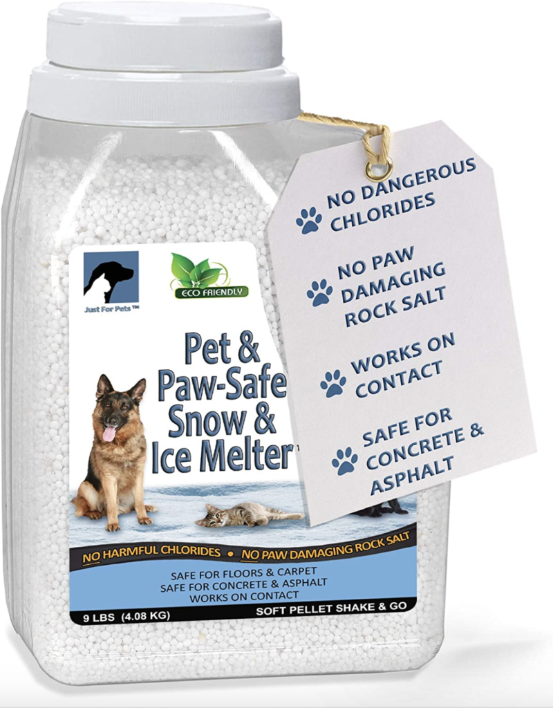 Just for pets brand pet safe ice melt